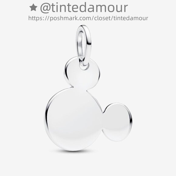 Pandora Disney Mickey Mouse Engravable Dangle Charm|Pendant - Picture 1 of 2